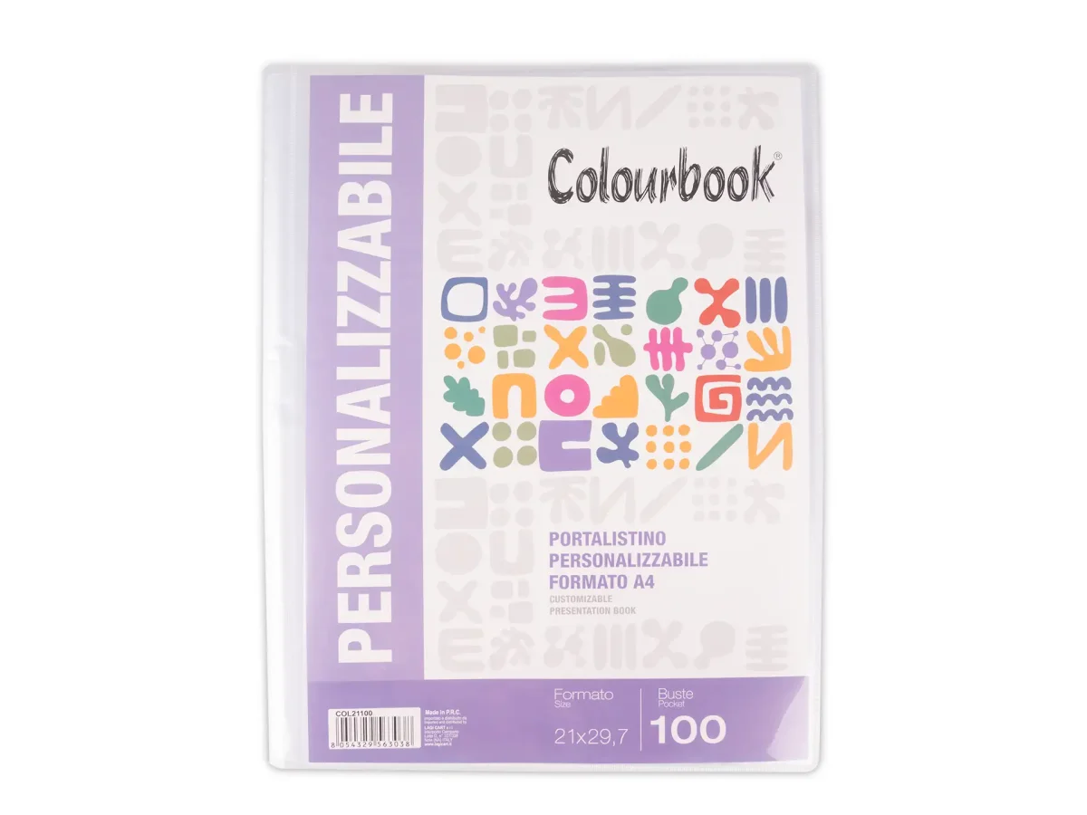 Portalistino A4 trasparente – 100 buste