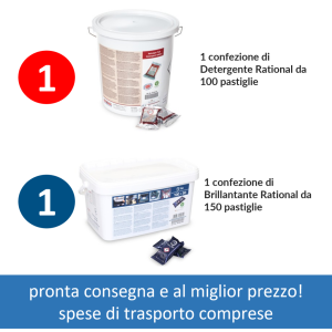 1 Detergente e 1 Brillantante Rational