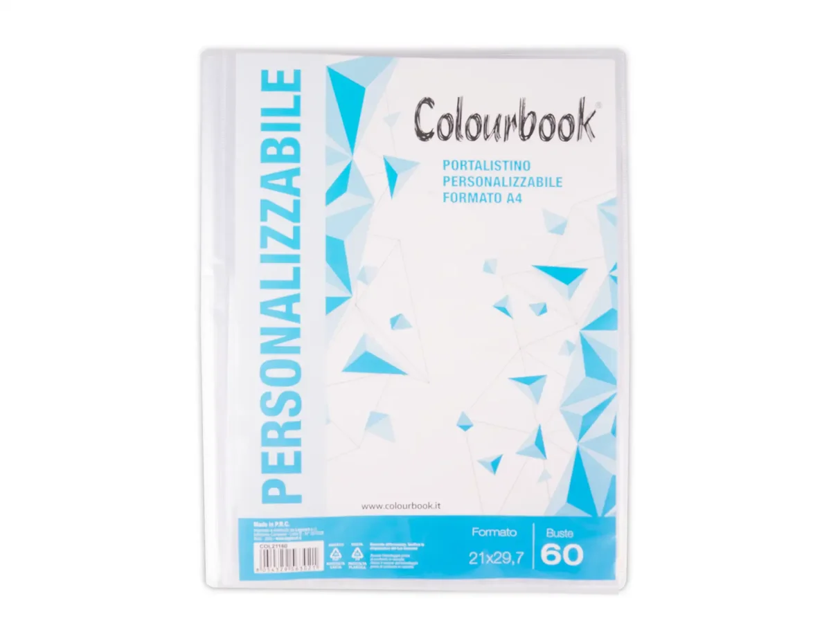 Portalistino A4 trasparente – 60 buste