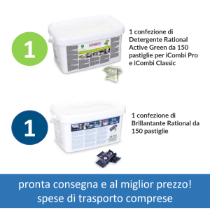 1 Detergente Active Green e 1 Brillantante Rational