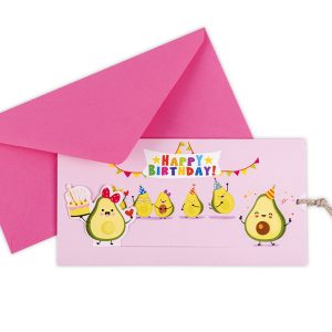 Biglietto augurale a scorrimento – Avocado