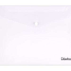 Set 5 buste portadocumenti A4 con bottone – Colori neutri