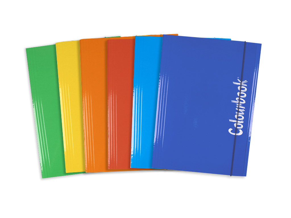 Cartellina portadocumenti A4 Fluo con elastico – Dorso piatto