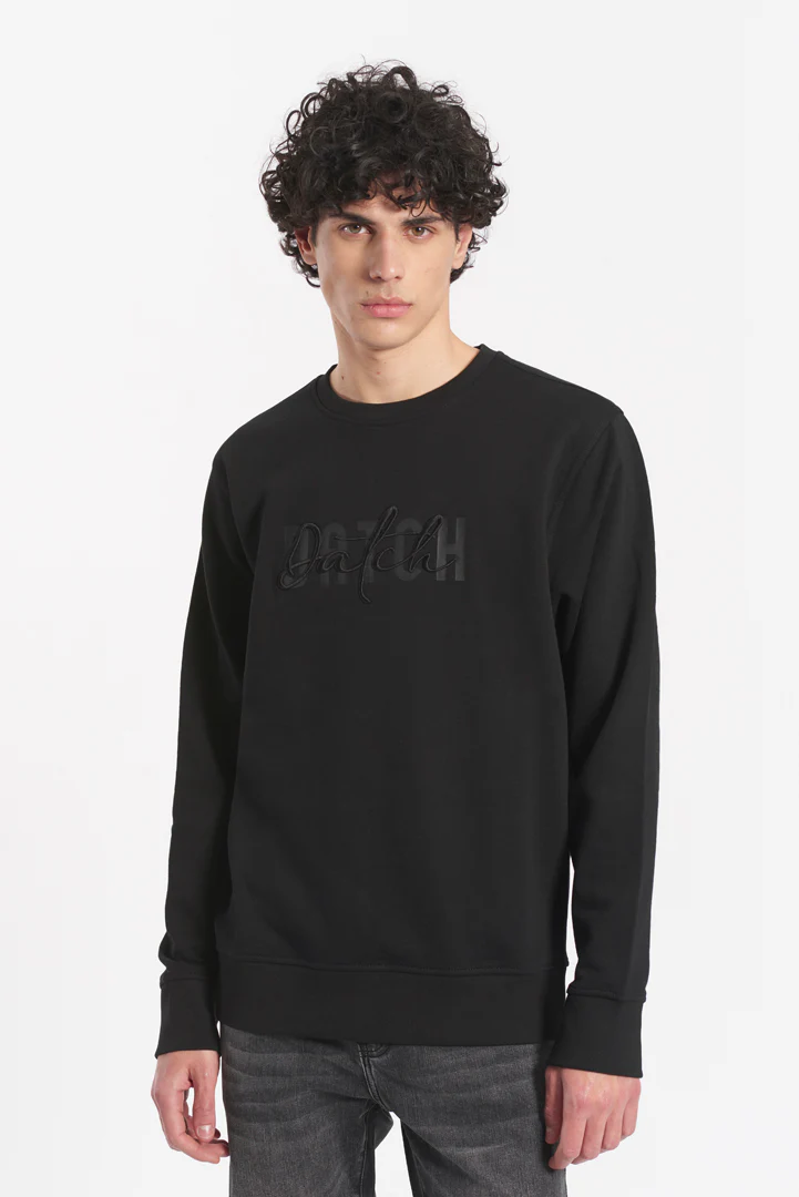 Felpa manica lunga – Logo stampato e ricamato