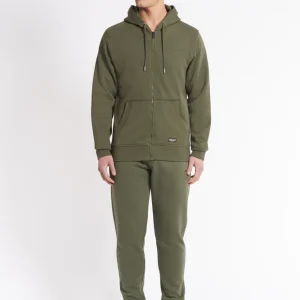 Felpa con zip e cappuccio