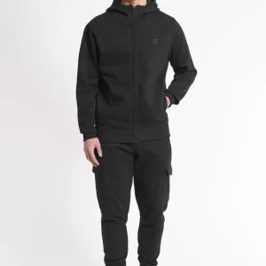 Felpa collo alto e cappuccio