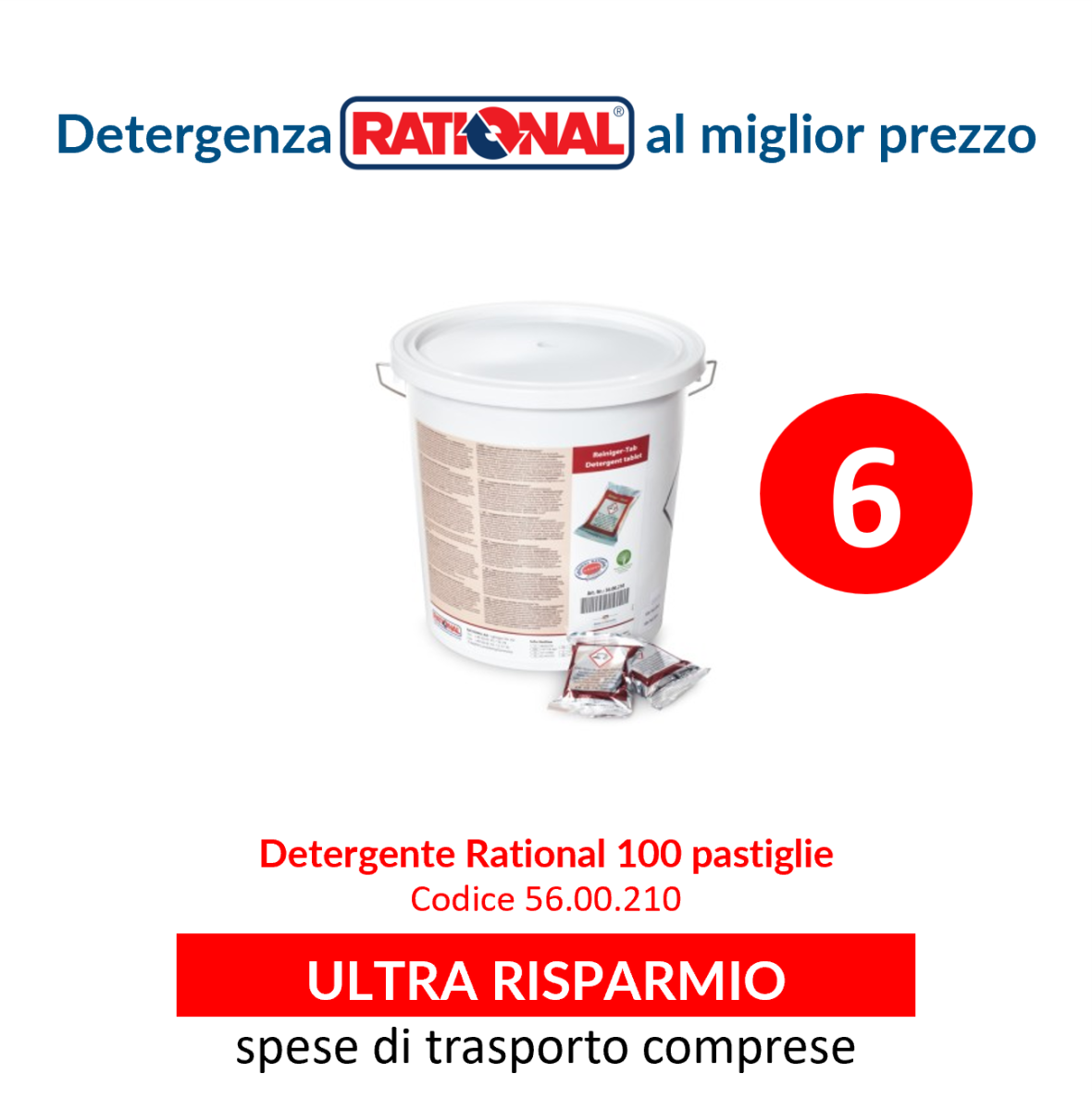 Detergente Rational 6 confezioni