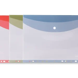 Portadocumenti A4 con bottone orizzontale