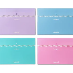Portadocumenti A4 con bottone – Folder Wave