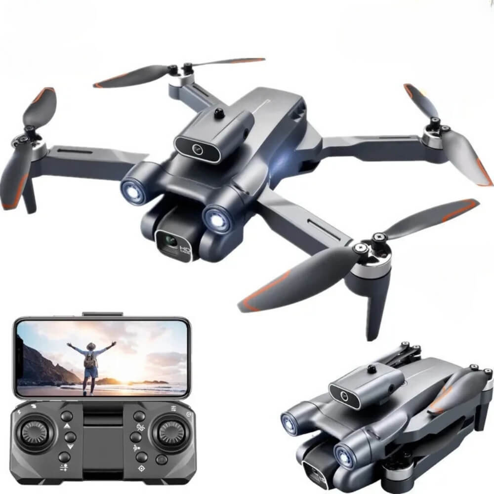 Mini drone quadricottero pieghevole con telecamera telecomando wifi ostacoli