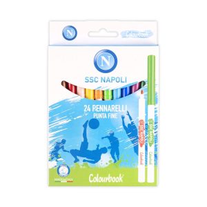 Pennarelli lavabili per bambini 24 colori – SSC Napoli