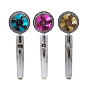 Soffione doccia alta pressione turbina per doccia bagno con rotazione risparmio