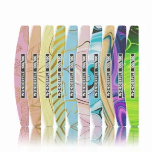 LIMA MEZZALUNA 162X24MM BASE DI LEGNO (25PZ)