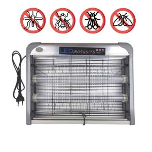 Zanzariera Elettrica Luce UV LED Anti Zanzare Insetti Mosche Insetti 2 Lampade