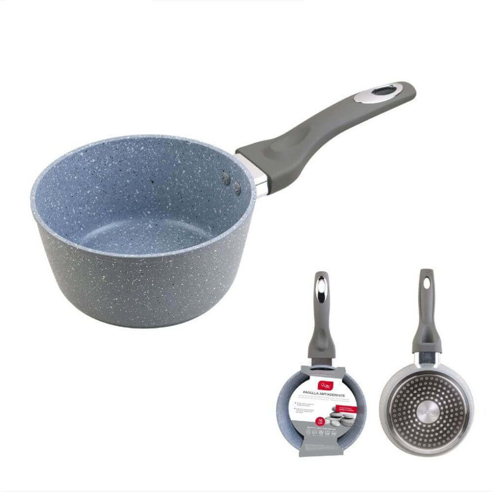 Bollilatte Antiaderente con Fondo Induzione Spesso 12-16 cm Facile Pulizia