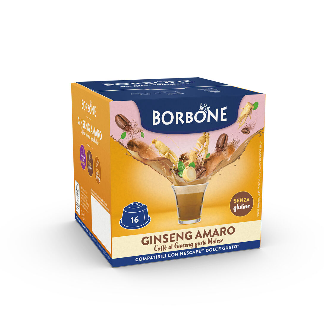 Capsule Caffè Borbone Ginseng Amaro – “Dolce Gusto” 16pz.
