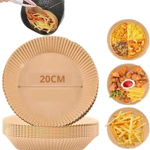 Carta friggitrice ad aria da forno 50 250 pezzi carta pergamenza rotondo usa e getta cucina 20cm
