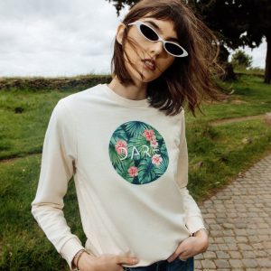 FELPA GIROCOLLO TROPICAL-PALE YELLOW