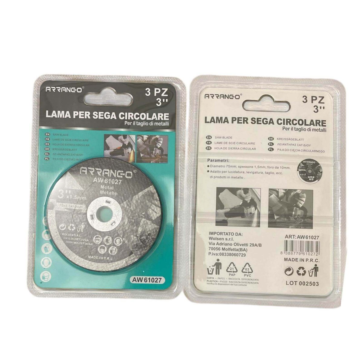 DISCO DA TAGLIO PER FERRO MINI FLEX PEZZI DISCO PER METALLO 75 X 1.5 X 10