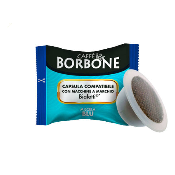 Capsule Caffè Borbone Blu – “Bialetti Alluminio” 100pz.