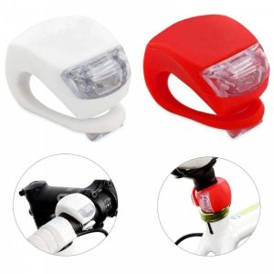 Luci led sicurezza bici per biciclette in silicone