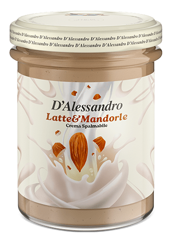 Crema al gusto latte e mandorla