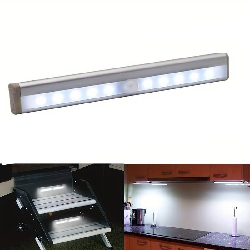 Luce lampada sensore di movimento striscia led luci armadio sotto pensile leggera