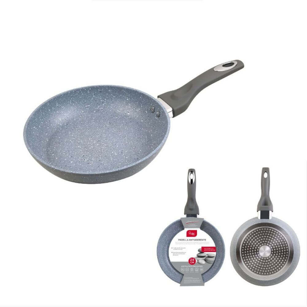 PADELLA ANTIADERENTE CM 16 18 20 22 24 26 30 32 Robusta Durevole Ergonomica