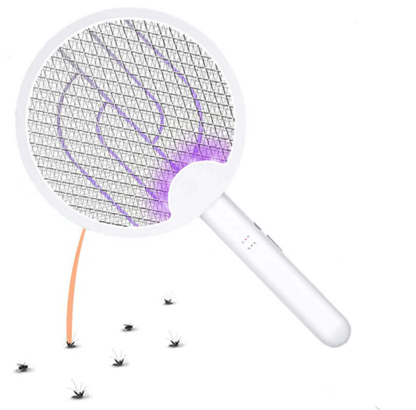 Racchetta Zanzariera Elettrica Ricaricabile Anti Zanzare 3 In 1 Led Uv