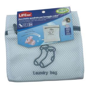Sacchetto salva Biancheria per lavatrice calzini calza bagno multiuso protezione