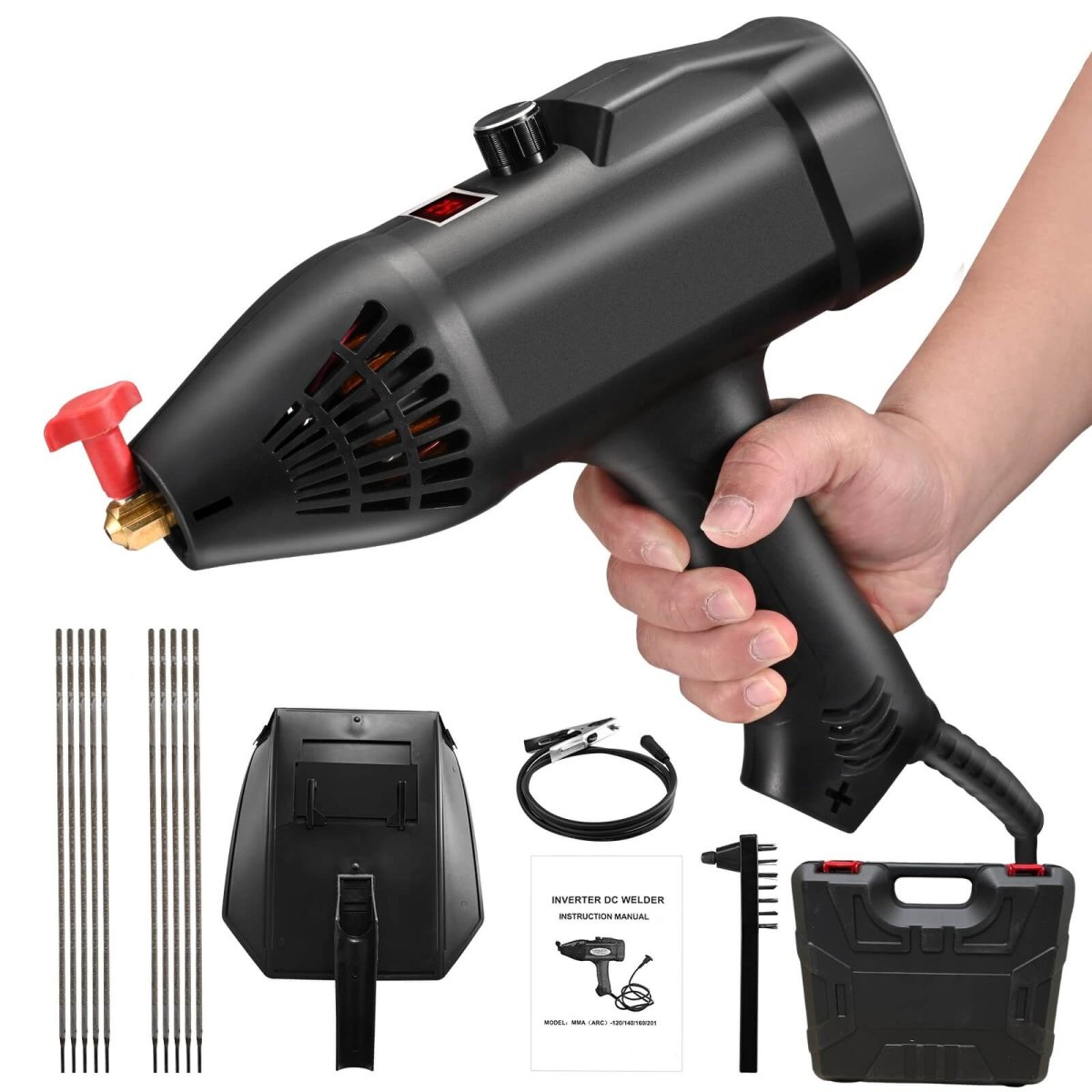 Saldatrice metallo ferro pistola 300a inverter elettrodo leggera portatile