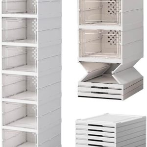 Scarpiera in plastica 6 ripiani salvaspazio ordine scarpe giochi facile casa