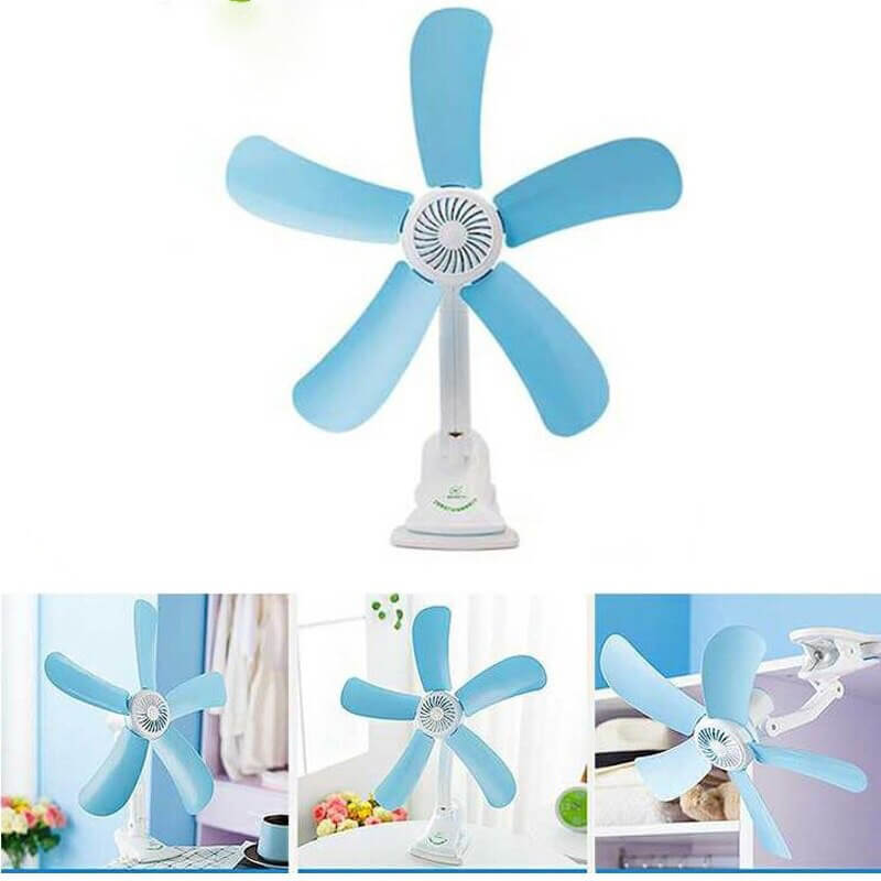 Ventilatore da tavolo silenzioso a pale con pinza risparmio energetico